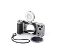 【Solo per iPhone 17 Pro Max】TELESIN Master Grip Kit, Magnetica Impugnatura per iPhone 17 Pro Max con C03 luce Selfie+UV Filtri+VND Filtri, Creator kit Integrata 3200mAh Batteria, Ricarica Wireless