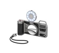 【Solo per iPhone 17 Pro】TELESIN Master Grip Kit, Magnetica Impugnatura per iPhone 17 Pro con C03 luce Selfie+UV Filtri, Creator kit Integrata 3200mAh Batteria, Ricarica Wireless, Custodia