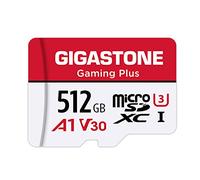 【Solo per Switch 1】GIGASTONE Micro SD 512 GB, Gaming Plus, Specialmente per Nintendo Switch 1, Gopro Fotocamere Videocamera Tablet, fino a 100/80 MB/s Adattatore Scheda SD, UHS-I A1 U3 V30 MicroSDXC