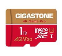 【Solo per Switch 1】GIGASTONE MicroSDXC 1TB Game Pro MAX, fino a 150/140 MB/s, per Nintendo-Switch 1, Steam Deck, 4K Video, A2 V30 U3 MicroSDXC con Adattatore【Recupero dati gratuito per 5 anni】