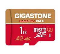 【Solo per Switch 1】GIGASTONE MicroSDXC 1TB Game Pro Max, UHS-I A2 V30 U3, R/W fino a 150/140 MB/s. Ideale per Switch1, SteamDeck, video 4K UHD, con adattatore【Recupero dati gratuito per 5 anni】