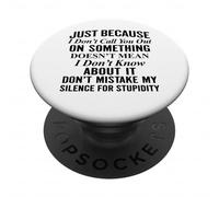 Solo perché non ti chiamo per qualcosa PopSockets PopGrip Adesivo