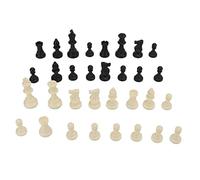 Solo pezzi degli scacchi Pezzi di statuina degli scacchi di ricambio premium Altezza 75 mm Re per feste Campeggio Rilassante Materiale PP durevole Set da 32 pezzi Bianco e nero