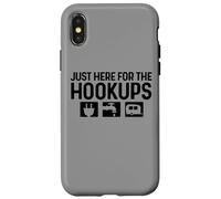 Solo qui per gli incontri, campeggio, camper, roulotte, camper, camper, divertente Custodia per iPhone X/XS