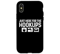 Solo qui per gli incontri, campeggio, camper, roulotte, camper, camper, divertente Custodia per iPhone X/XS