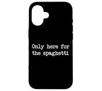 Solo qui per gli spaghetti Funny Spaghetti Minimalist Custodia per iPhone 16