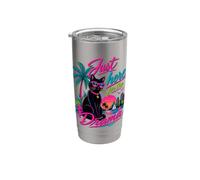 Solo qui per il dramma Black Cat Tropical Retro Bicchiere termico in acciaio inox doppia parete