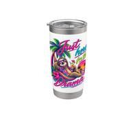Solo qui per il dramma Sloth Tropical Retro Bicchiere termico in acciaio inox doppia parete
