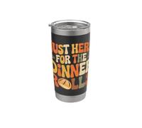 Solo qui per la cena Panini Groovy Thanksgiving Rolls Bicchiere termico in acciaio inox doppia parete