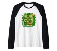 Solo Qui per Vedere Il Retro dell'avventura nella Giungla acquatica Maglia con Maniche Raglan