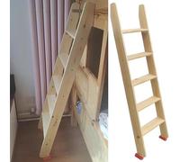 Solo Scala per Letto A Castello, Scala per Letto A Soppalco con Pedali Larghi 10 Cm E Piedini Antiscivolo, Scala per Letto Rialzata per Studenti Adulti per Bambini in L, 200cm/78.7"/6.5ft High