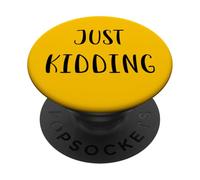 Solo scherzando Divertente Idea Bianca Lie Party PopSockets PopGrip Adesivo