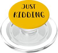 Solo scherzando Divertente Idea Bianca Lie Party PopSockets PopGrip per MagSafe