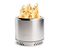 Solo Stove Braciere Senza Fumo Bonfire con Supporto2.0 | con Custodia da Trasporto, Combustione della Legna, Cassetto per la Cenere Rimovibile, Acciaio Inossidabile, 49,5 x 44,5 cm, 9 kg, Argento