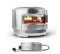 Solo Stove Forno per pizza Pi a legna e a gas | Comprensivo di forno per pizza, gruppo di cottura a legna, pietra per pizza (13 mm), Acciaio inox, Altezza: 38,4 cm x Diametro: 52 cm, Peso 13,8 kg
