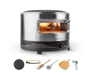 Solo Stove Pi Prime Forno per pizza Bundle essenziale | Include pietra per pizza in cordierite, riparo, buccia di bambù, giratorta, tappetino, termometro, dondolo per pizza e spazzola