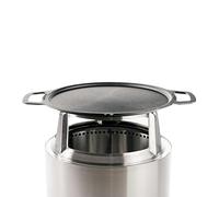 Solo Stove Piastra e Crogiolo per Bracier Bonfire | Pentole in Ghisa con Crogiolo in Acciaio Inossidabile per un'elevazione di 20,3 cm, Peso: 5,7 kg, diametro della superficie di cottura: 45 cm
