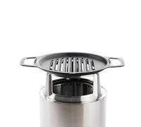 Solo Stove Top griglia in ghisa + crogiolo per Braciere Ranger, con crogiolo in acciaio inossidabile per un'elevazione di 16,5 cm, accessorio per braciere Ranger, peso: 6,8 kg, Ø 36,2 cm