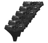 Solo Stringhe Da Donna, Confezione Da 6 - ONLCHLOE LACE THONG, Pizzo