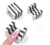 Solo strumento magnetico per unghie 5D (senza magnete a sfera) - Magnete occhio di gatto con supporto antiscivolo per dita, strumento magnetico forte a forma di U per principianti, set fai da te per