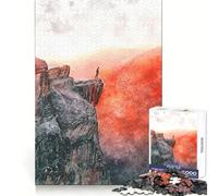 Solo sulla montagna - Puzzle da 1000 pezzi per adolescenti - Stimola la memoria - Divertimento nel tempo libero - Taglio di qualità - Elegante regalo di Natale (38x52cm)