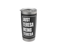 Solo Teresa Essere Teresa - Divertente Nome Scherzo Compleanno Bicchiere termico in acciaio inox doppia parete