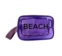 Solo Travel Beach Bag, Borsa da Spiaggia Impermeabile, Fluo Bag, (Viola)