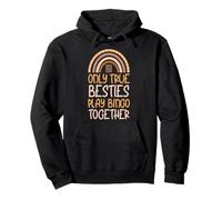 Solo True Besties Gioca a Bingo Insieme Bohemian Rainbow Felpa con Cappuccio