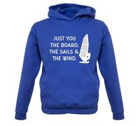 Solo Tu, Le Vele E Il Vento - Felpa Per Bambini - Windsurf Windsurfing