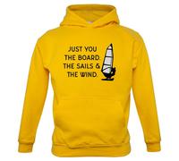 Solo Tu, Le Vele E Il Vento - Felpa Per Bambini - Windsurf Windsurfing