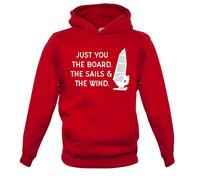 Solo Tu, Le Vele E Il Vento - Felpa Per Bambini - Windsurf Windsurfing