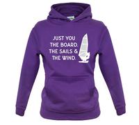 Solo Tu, Le Vele E Il Vento - Felpa Per Bambini - Windsurf Windsurfing