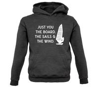 Solo Tu, Le Vele E Il Vento - Felpa Per Bambini - Windsurf Windsurfing