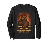 Solo tu puoi prevenire i fuochi Divertenti dei Dungeon Gufo Maglia a Manica