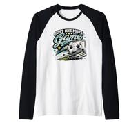 Solo Un Altro Gioco Giocatore di Calcio retrò Vintage Maglia con Maniche Raglan