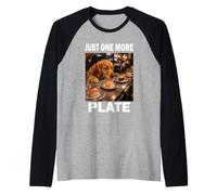 Solo Un Altro Piatto Golden Retriever Sushi Amante Maglia con Maniche Raglan