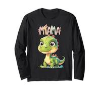 Solo un bambino che ama gli abbracci della mamma e le affermazioni di simpatici dinosauri Maglia a Manica