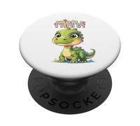 Solo un bambino che ama gli abbracci della mamma e le affermazioni di simpatici dinosauri PopSockets PopGrip Adesivo