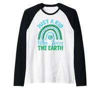Solo Un Bambino Che AMA la Terra Maglia con Maniche Raglan