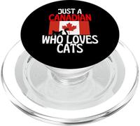 Solo un canadese che ama i gatti per tutto il Canada PopSockets PopGrip per MagSafe