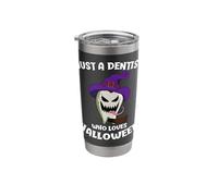 Solo un dentista che ama Halloween Bicchiere termico in acciaio inox doppia parete
