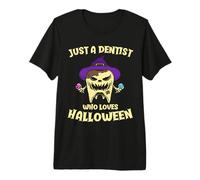 Solo Un Dentista Che AMA Halloween Maglietta Premium