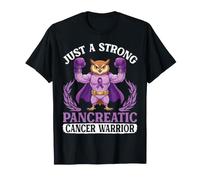 Solo Un Forte Supporto per Warrior Owl Fighter Contro Il Cancro al Pancreas Maglietta