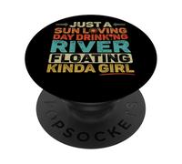 Solo un giorno amante del sole bere ragazza di fiume PopSockets PopGrip Adesivo