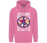 Solo Un Hippie Che Ama Pescare Uomo Felpa