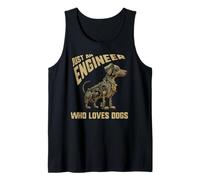 Solo Un Ingegnere Che AMA i Cani AMA ingegneria Matematica Design Canotta