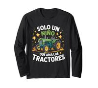 Solo Un Niño Que AMA Los tractores Maglia a Manica