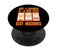 Solo un nonno che ama le slot machine PopSockets PopGrip Adesivo