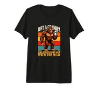 Solo Un Nonno Che è Sempre tornato con Il Latte Sasquatch Maglietta Premium