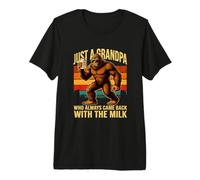 Solo Un Nonno Che è Sempre tornato con Il Latte Sasquatch Maglietta Premium